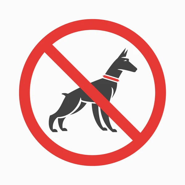 Keine Hunde-Plakette — Stockvektor