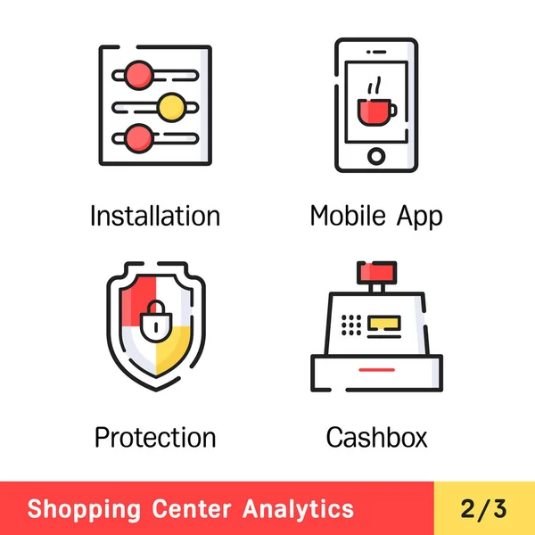 Antivor-rstat-icons kopiëren — Stockvector