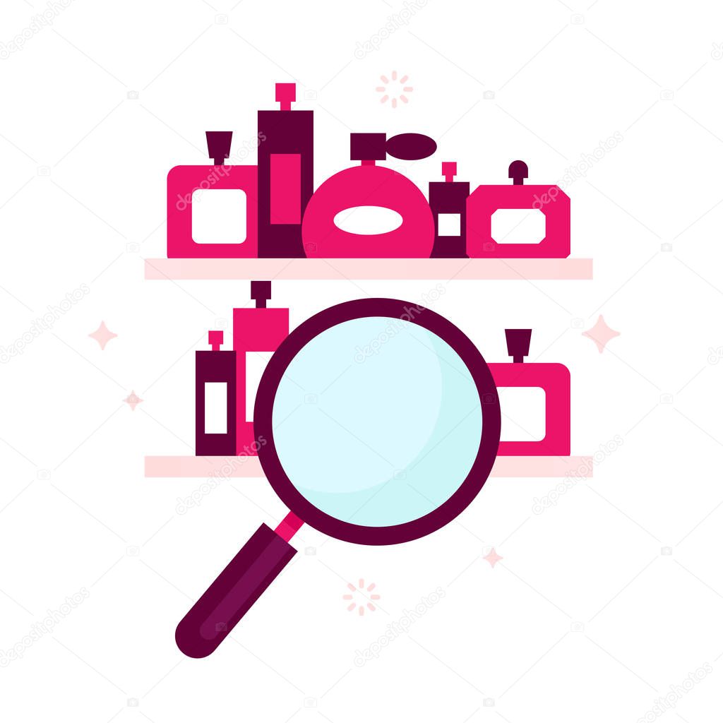 Search engine icon for perfume store,