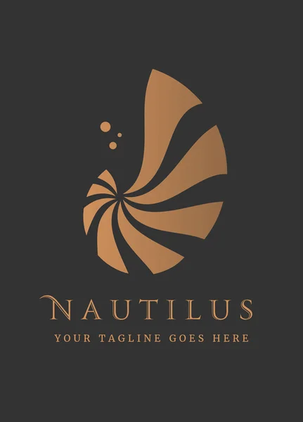 Наутилус логотип копия — стоковый вектор