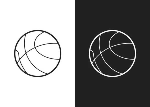 Salinan ikon basket-bola - Stok Vektor