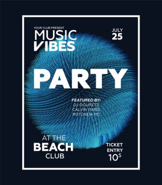 Gece parti afiş şablon