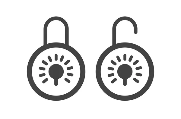 锁定和解锁图标设计 — 图库矢量图片