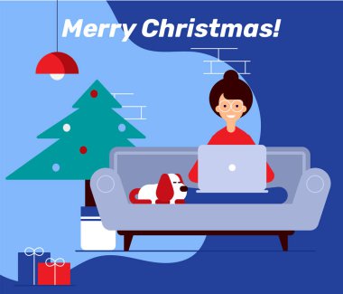 Modern düz vektör çizim