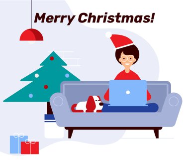 Modern düz vektör çizim