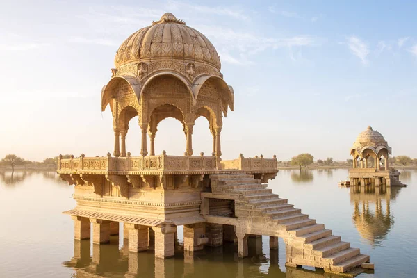 Gadi Sagar - konstgjord lake i Jaisalmer — Stockfoto