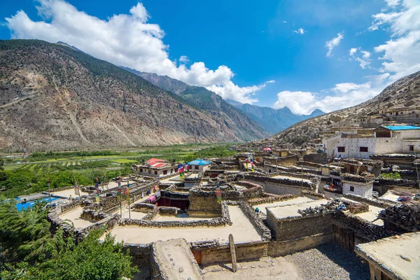 Pueblo de montaña Marpha — Foto de Stock