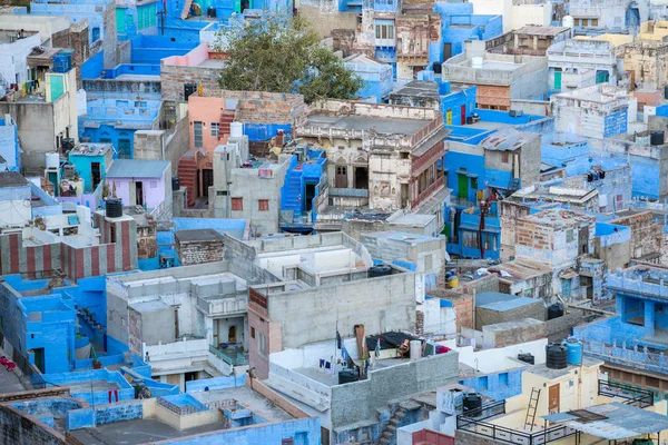 Blue City od Twierdza Mehrangarh — Zdjęcie stockowe