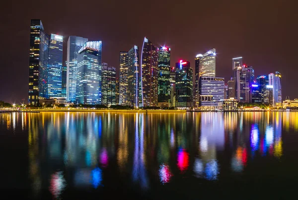 Quartier financier vue de nuit — Photo