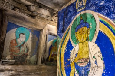 Mani taşlar Nepal Köyü