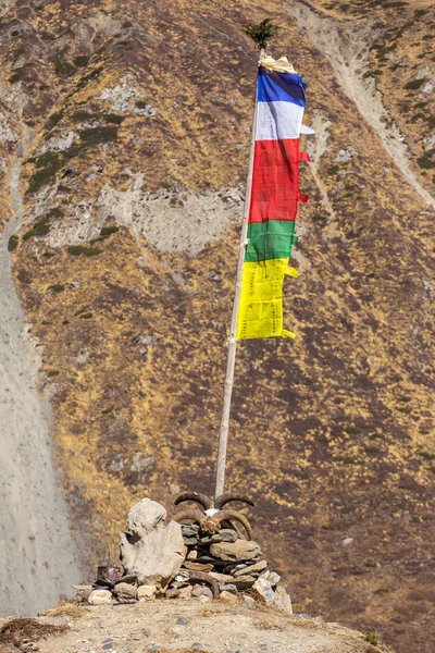 Boeddhistische biddende vlaggen — Stockfoto