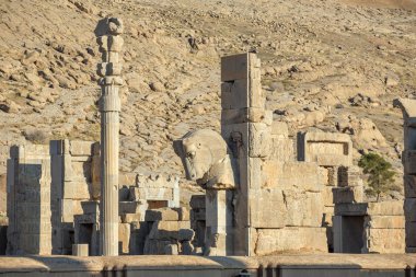 Persepolis şehirde antik sütunlar