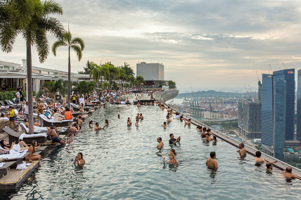 Swimming pool of the Marina Bay Sands