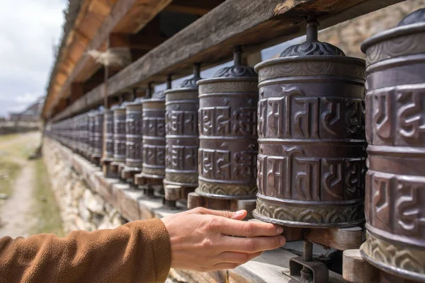 Muro mani de oración budista — Foto de Stock