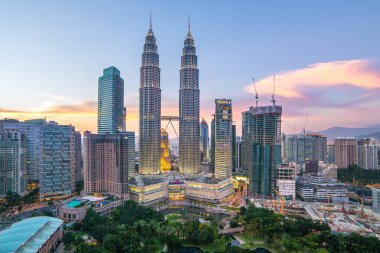 Kuala Lumpur city skyline clipart