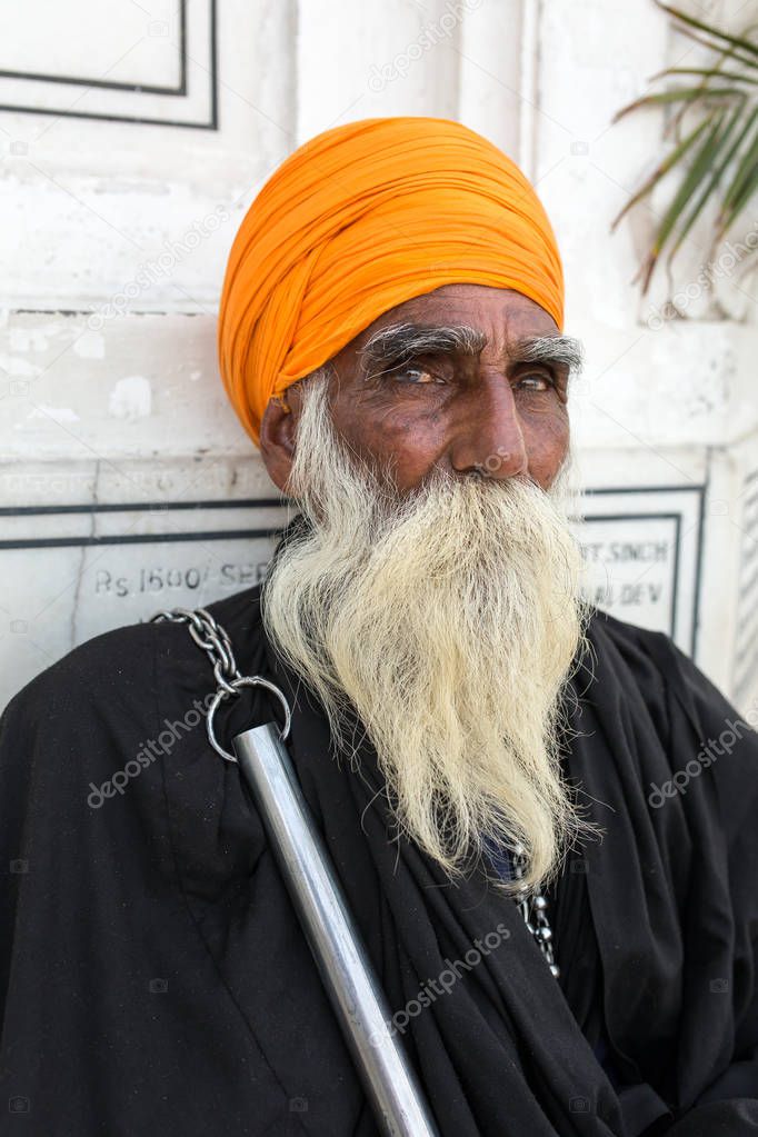 Indian sikh man