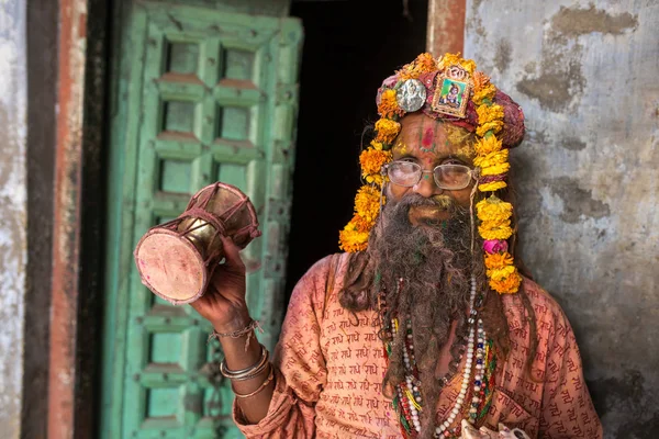 Velho Sadhu homem — Fotografia de Stock