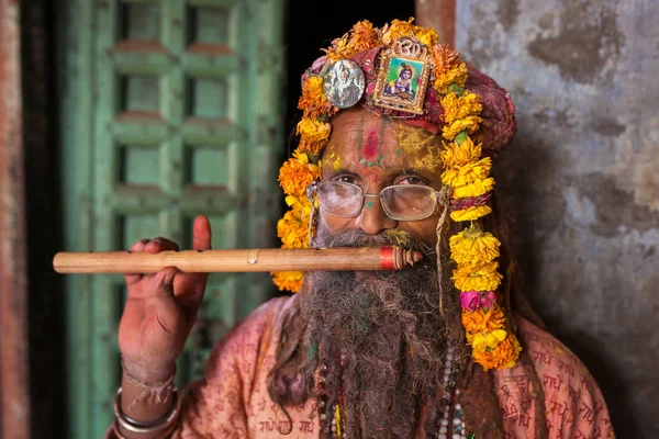 Velho Sadhu homem — Fotografia de Stock