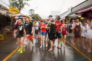 Bangkok, Tayland Songkran Festivali.