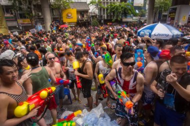 Bangkok, Tayland Songkran Festivali.