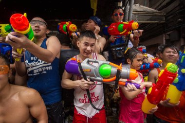 Bangkok, Tayland Songkran Festivali.