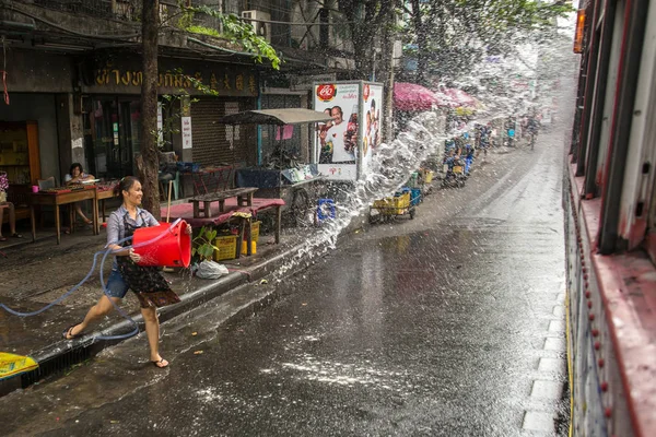 Bangkok, Tayland Songkran Festivali. — Stok fotoğraf