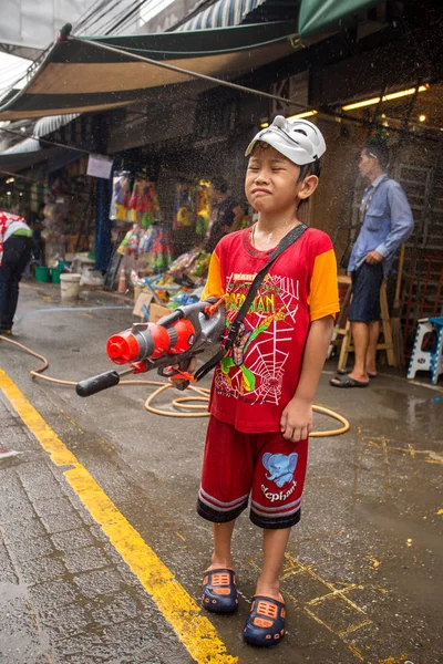 Das songkran festival in bangkok, thailand. — Stockfoto