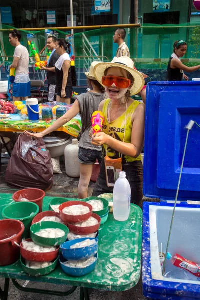 Bangkok, Tayland Songkran Festivali. — Stok fotoğraf