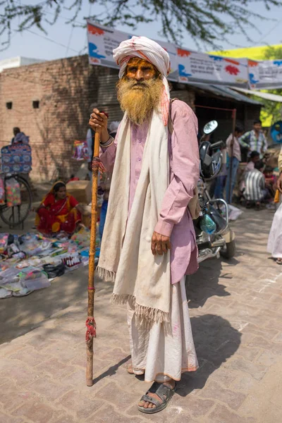 インド Nandgaon の年配の男性 — ストック写真