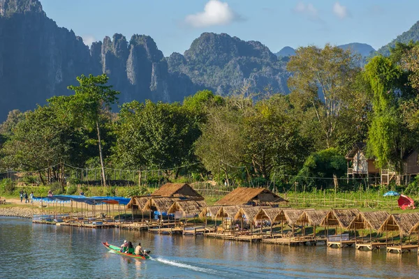 Nam Song-floden landskap — Stockfoto