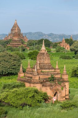 Eski Bagan pagodadan ve tapınaklar Myanmar
