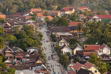Bir Luang Prabang Üstten Görünüm