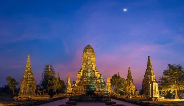 Wat Chai Watthanaram tempel in Thailand — Stockfoto