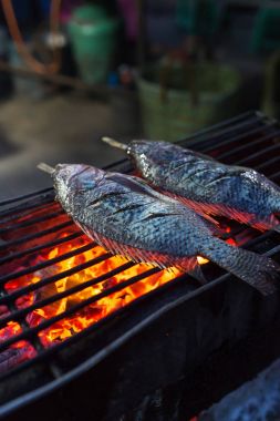 tuz ile ızgara balık 