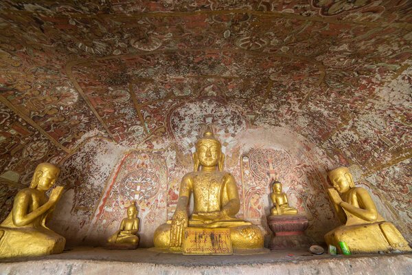 Buddha statues in Caves