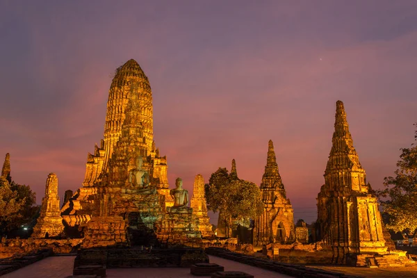 Wat Chaiwatthanaram Temple Ayutthaya Historisk Park Thailand — Stockfoto