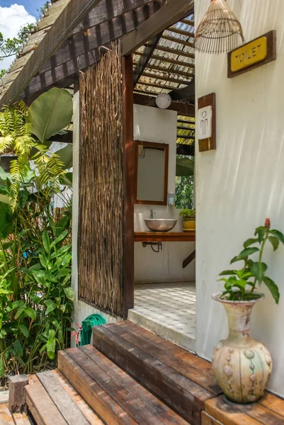 Outdoor Toilet Tropical Resort Thailand — Stock Photo, Image