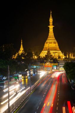 Sule pagoda yangon, myanmar içinde