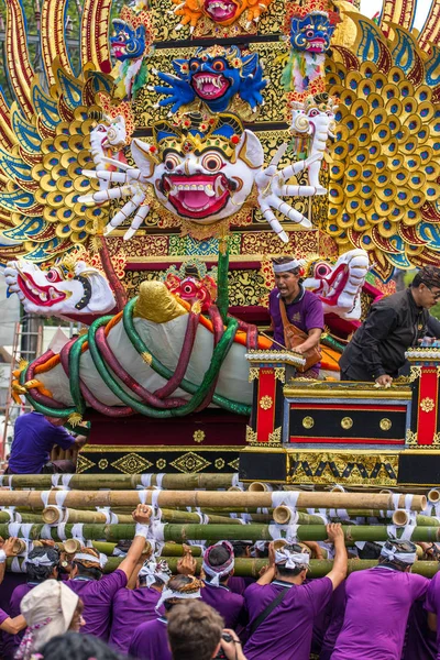 Bali Endonezya Ağustos 2016 Ubud Bali Kraliyet Ölü Yakma Töreni — Stok fotoğraf