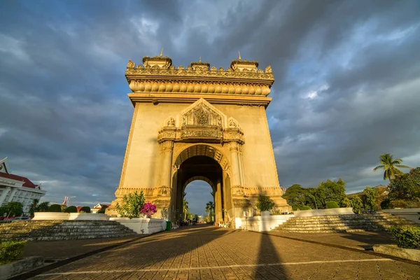 Patuxai Monument Vientiane Laos — Stockfoto