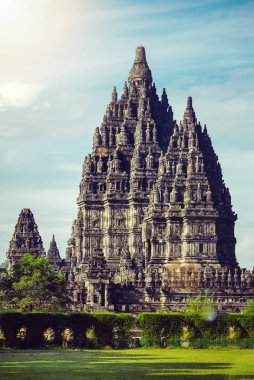 Prambanan temple near Yogyakarta  clipart