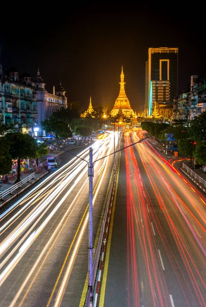 Sule Pagoda Yangon Myanmar — Zdjęcie stockowe