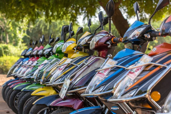 Bagan Myanmar Oktober 2016 Bikes Zum Mieten Bagan Myanmar Bagan — Stockfoto