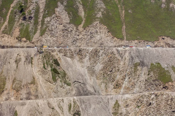 Движение Перевалу Зодзила Между Шринагаром Каргилом Джамму Кашмире Индия — стоковое фото