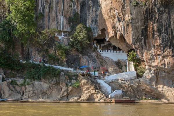 Beroemde Pak Grotten Mekong Rivier Laos — Stockfoto