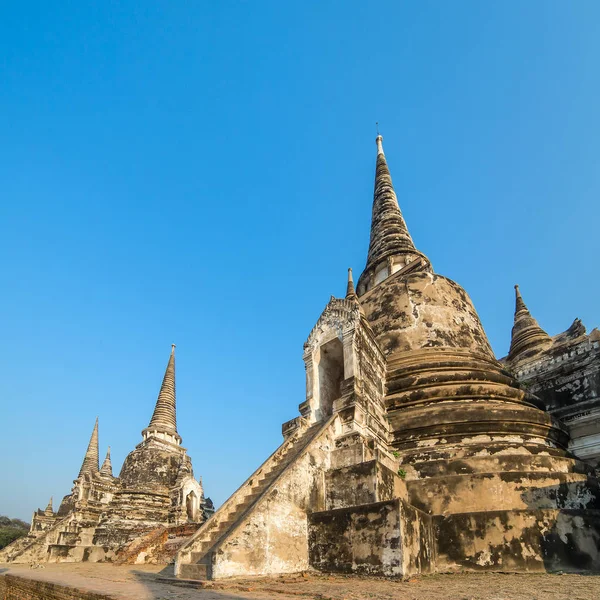 Wat Phra Sanphet Templom Ayutthaya Történelmi Park Thaiföld — Stock Fotó