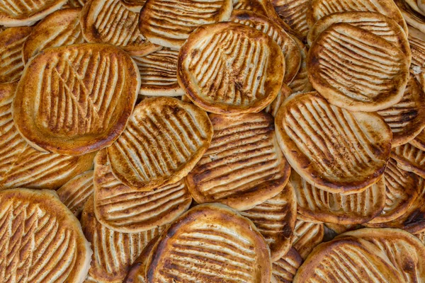 Ghev Czhot Ghee Roti Pão Tradicional Caxemira Recém Assado Srinagar — Fotografia de Stock