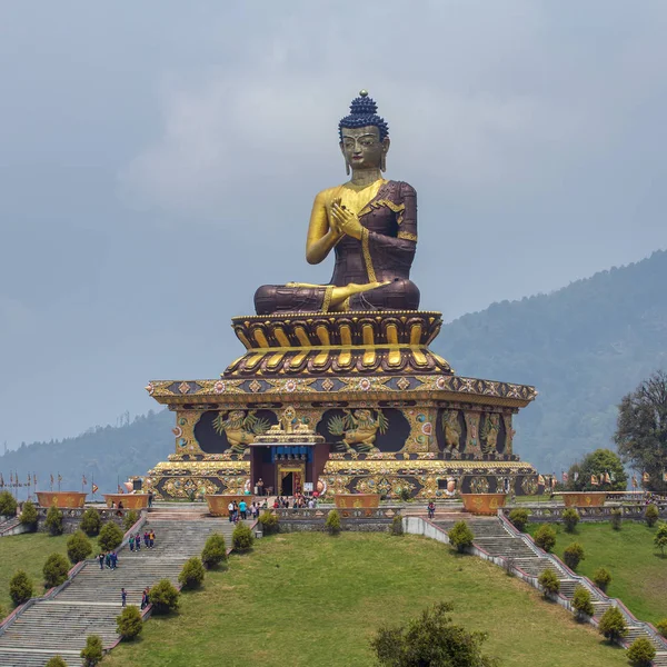 Pomnik Buddy Gautama Budda Park Ravangla Południe Sikkim Indie — Zdjęcie stockowe