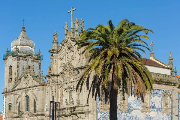 Chiesa Igreja Carmo Dos Carmelitas Ribeira Centro Storico Porto Porugal — Foto Stock