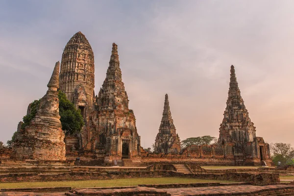 Wat Chaiwatthanaram Temple Ayutthaya Historisk Park Thailand — Stockfoto